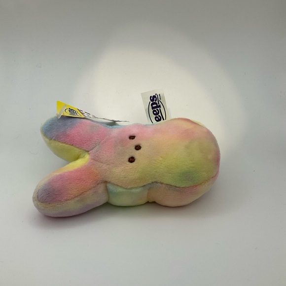 Peeps Pastel Tie Dye Plush Backpack Clip - Picture 4 of 4